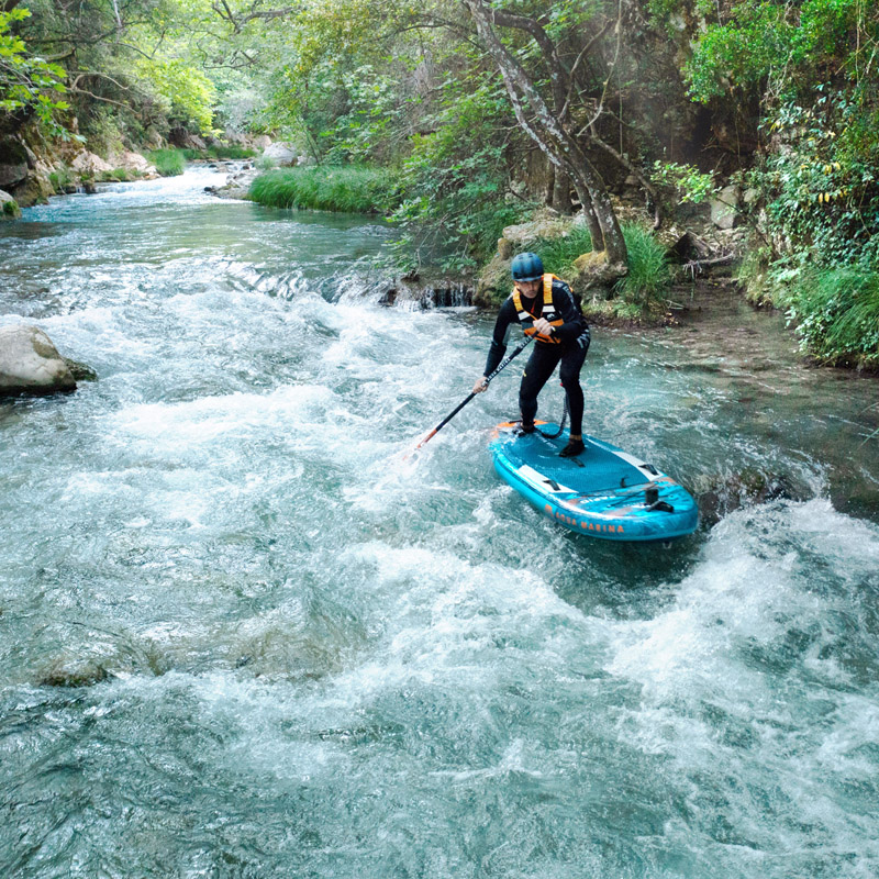 2022 RAPID AQUA MARINA surf board 289*84*15cm inflatable sup board stand up paddle board surf kayak sport stream white river · v2